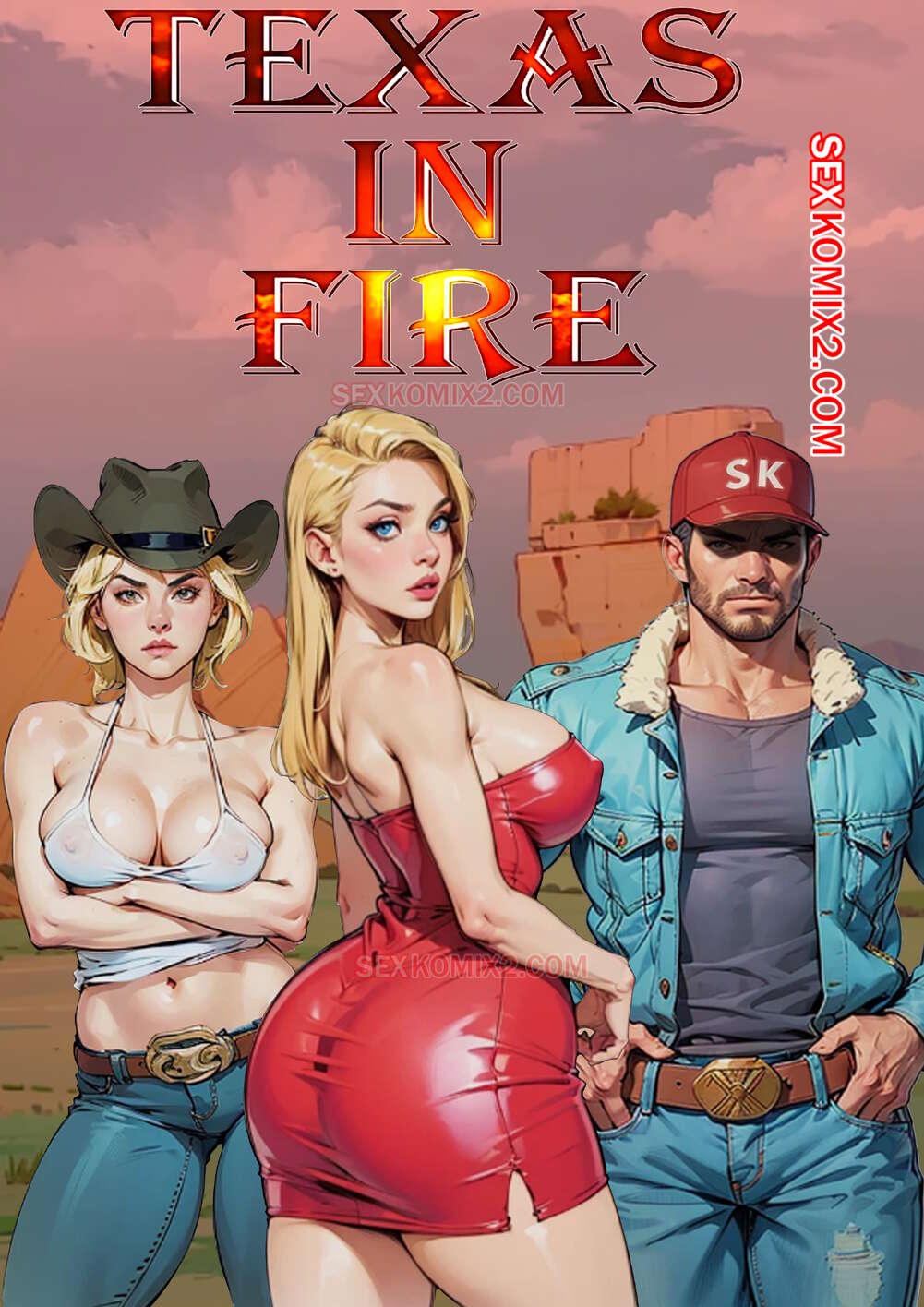 Comic porno Texas in fire. mr cookie by sexkomix2.com.