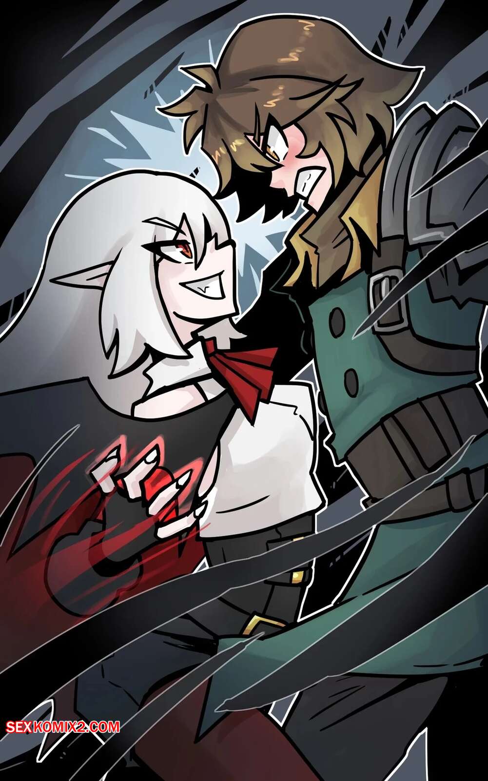 Comic porno A fight between vampire and vampire hunter. Juztplay