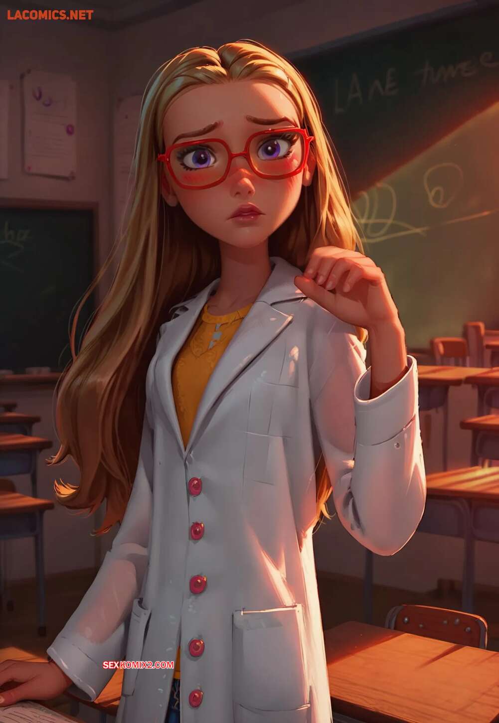 Comic porno After Class with Professor Lemon. LowFireStudios