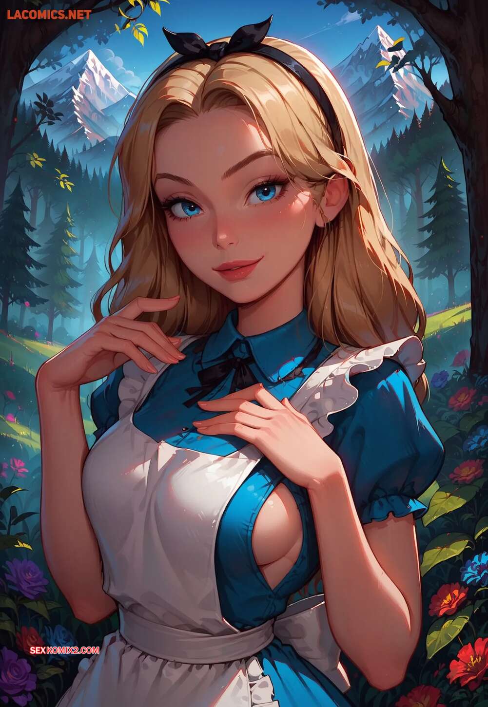Comic porno Alice Visits Wonderland. LowFireStudios