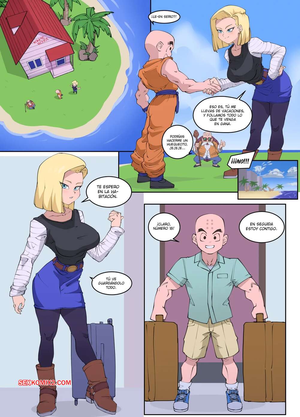 Comic porno ANDROID 18 x KRILLIN. Libixus.