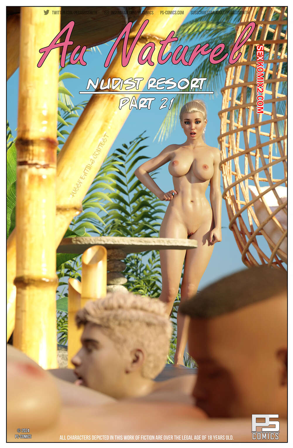 Comic porno AU NATUREL. Nudist Resort. Parte 21. Pegasus Smith.
