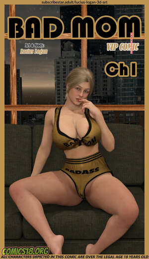 Comic porno BAD MOM. Parte 1. Lucius Logan.