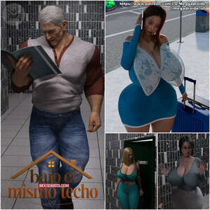 Comic porno BAJO el mismo TECHO. Parte 1. Meggadroide.