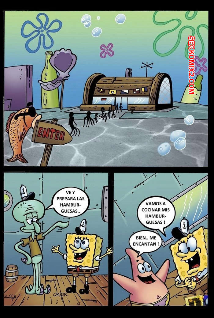 Comic porno BOB ESPONJA Parodia Porno. Drawnsex.