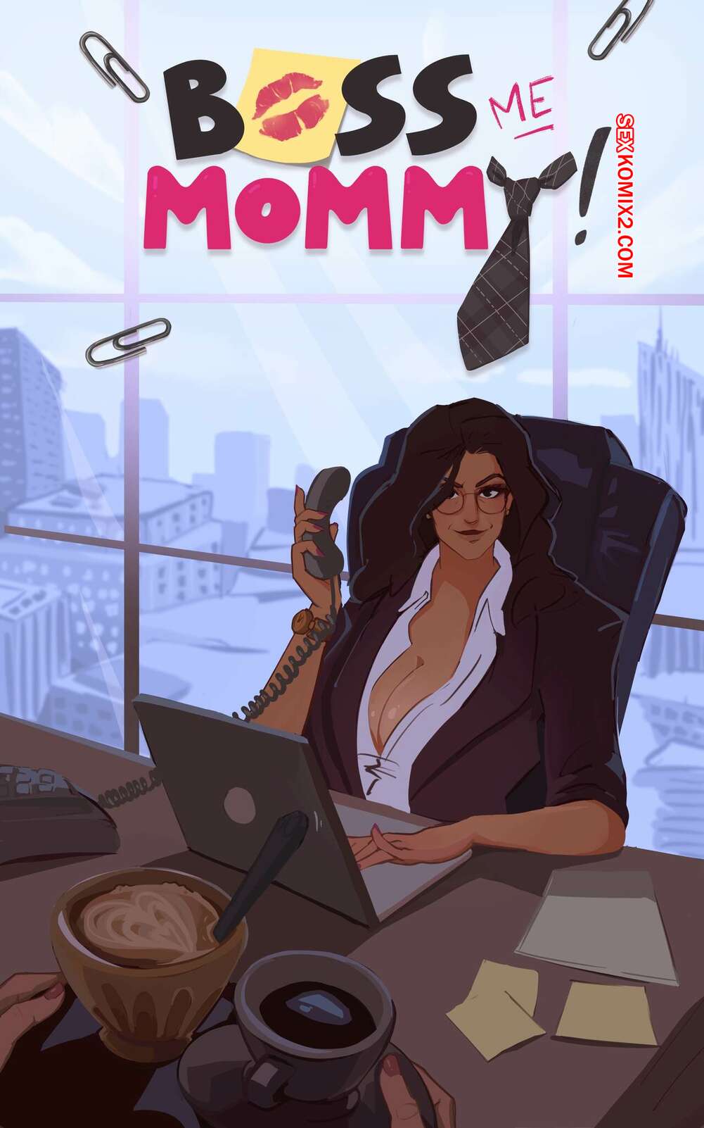 Comic porno Boss me Mommy. HornyX