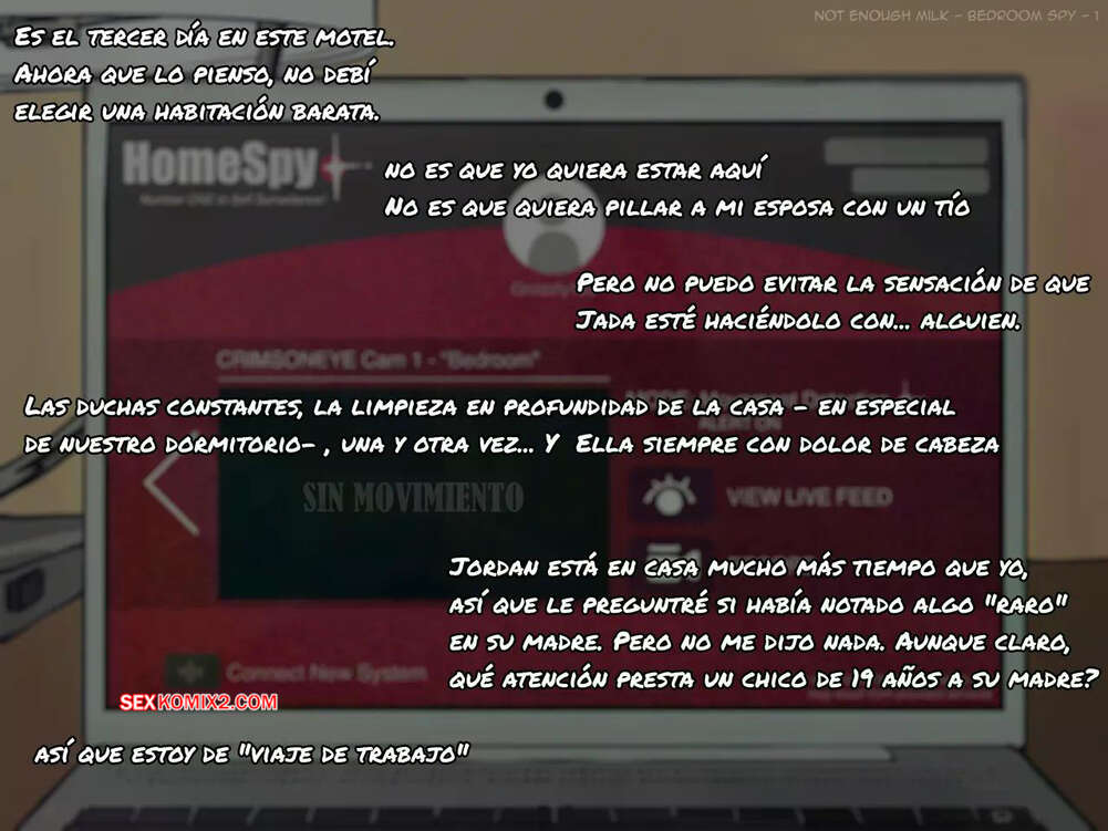 Comic porno Camara ESPIA en el DORMITORIO. Not Enough Milk.