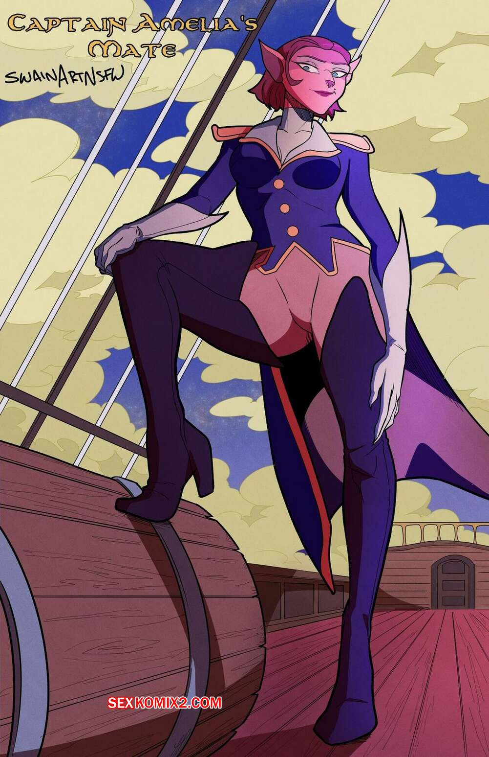 Comic porno Captain Amelias Mate. Swain