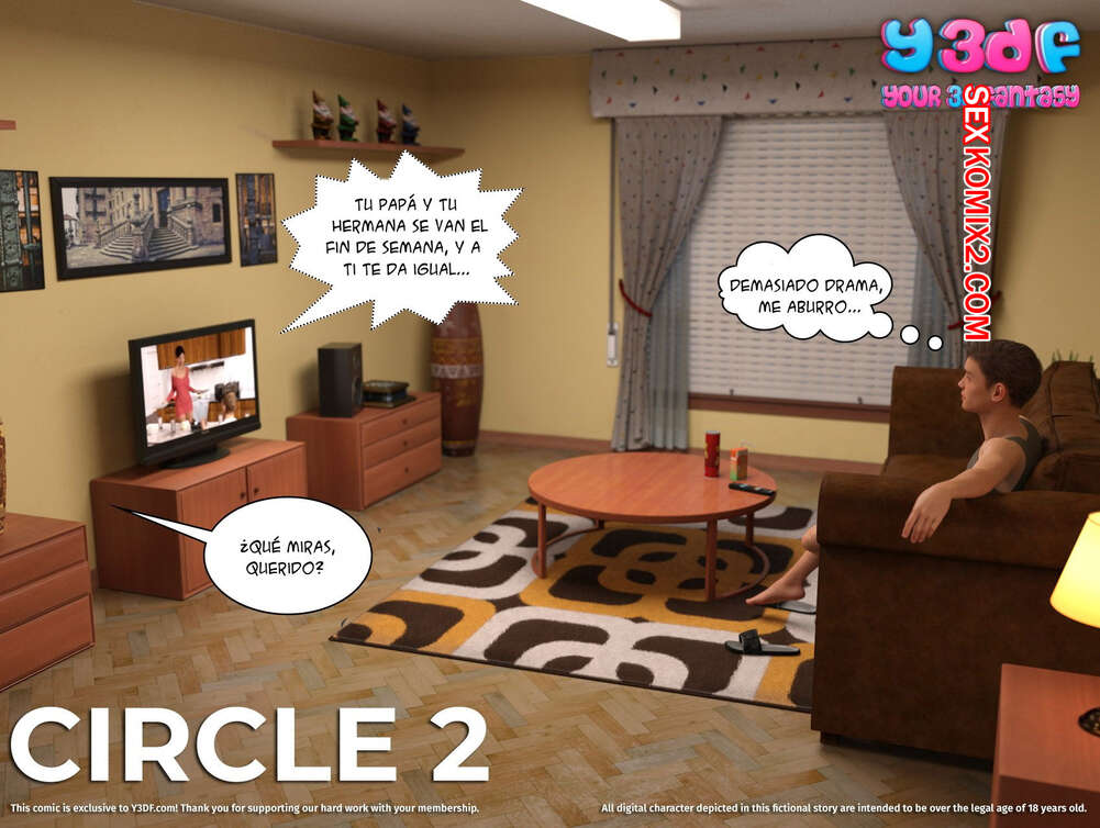Comic porno CIRCLE. Parte 2. Y3DF.