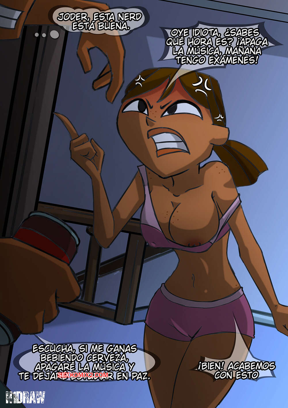 Comic porno COURTNEY Drinking Competition. H1draw.