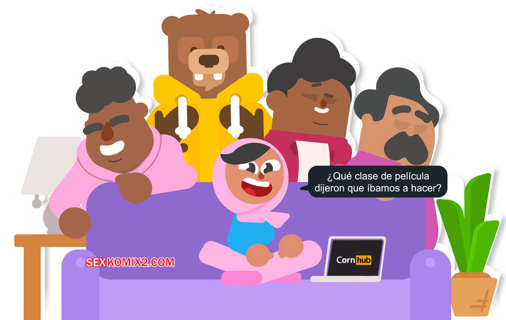 Comic porno DUOLINGO. Gosgoz.