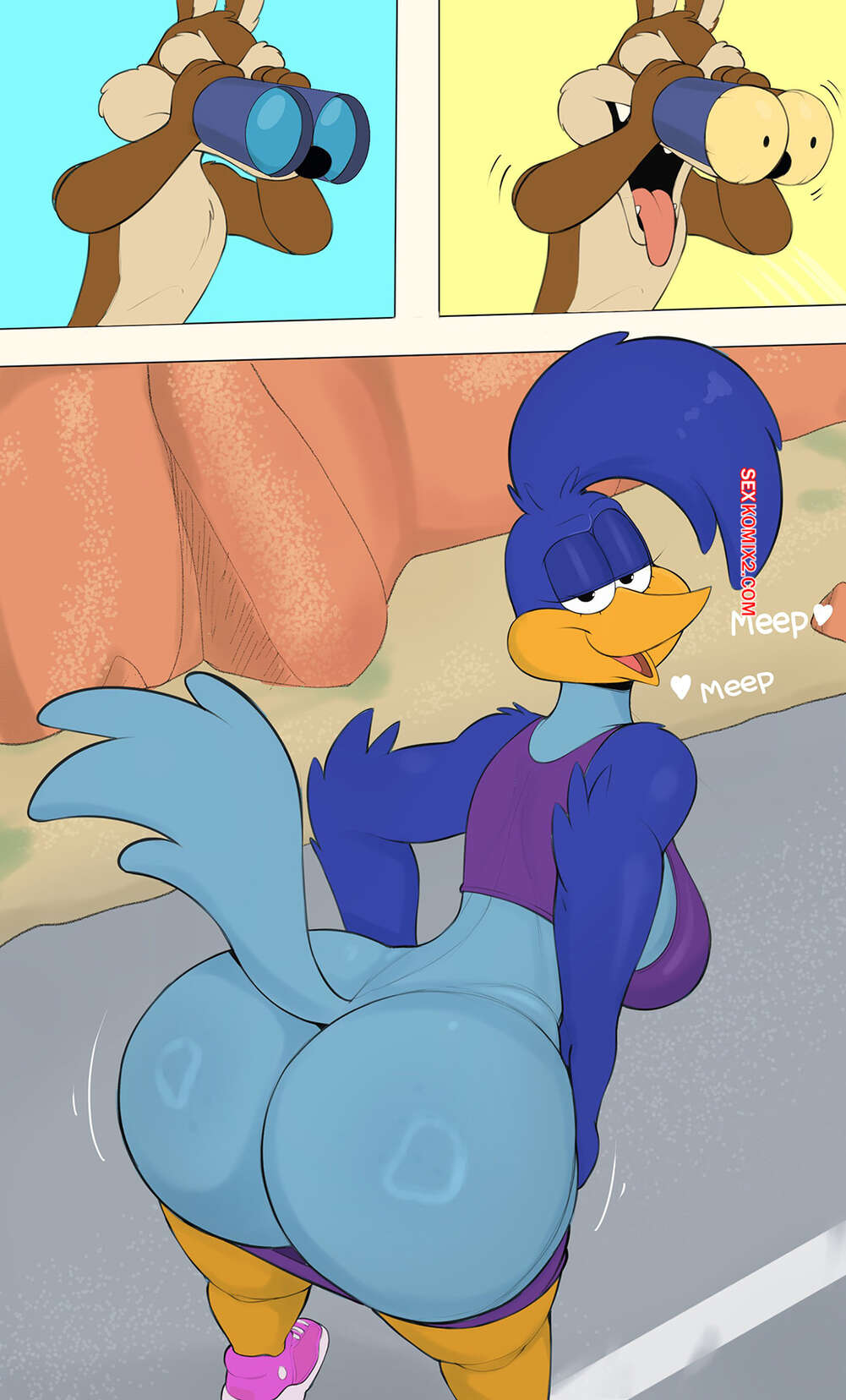 Comic porno El CORRECAMINOS y el COYOTE. Usnarbit.