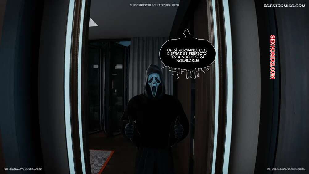 Comic porno Especial Halloween. Rose Blue 3D