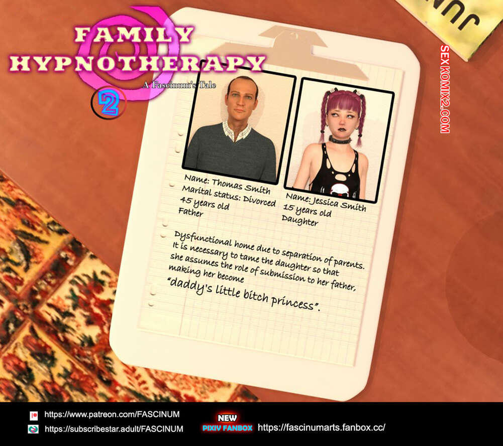 Comic porno FAMILY Hypnotherapy. Parte 2. Fascinum.
