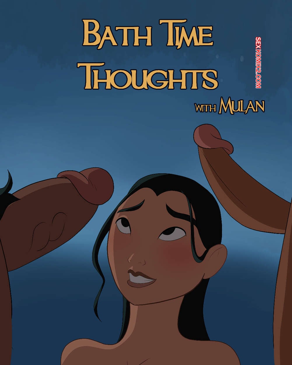 Comic porno FANTASIAS en el Baño con MULAN. Godlem.