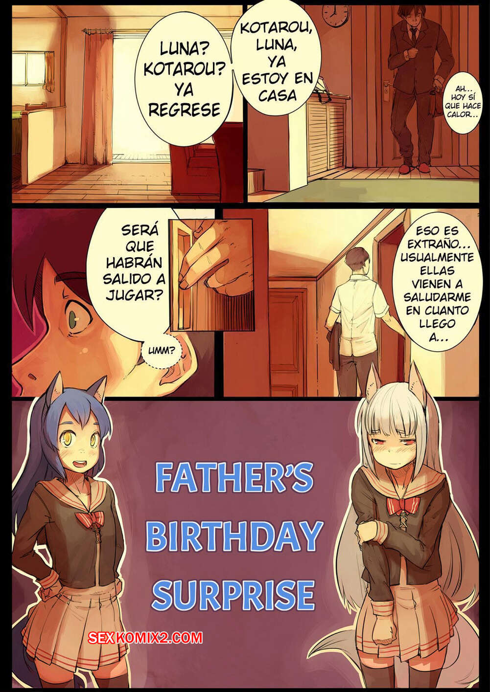 Comic porno FATHERS Birthday Surprise. Faustsketcher.