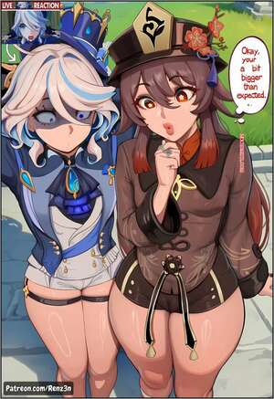 Comic porno Furina And Hu Tao, Tag Team Threesome. Renz3n