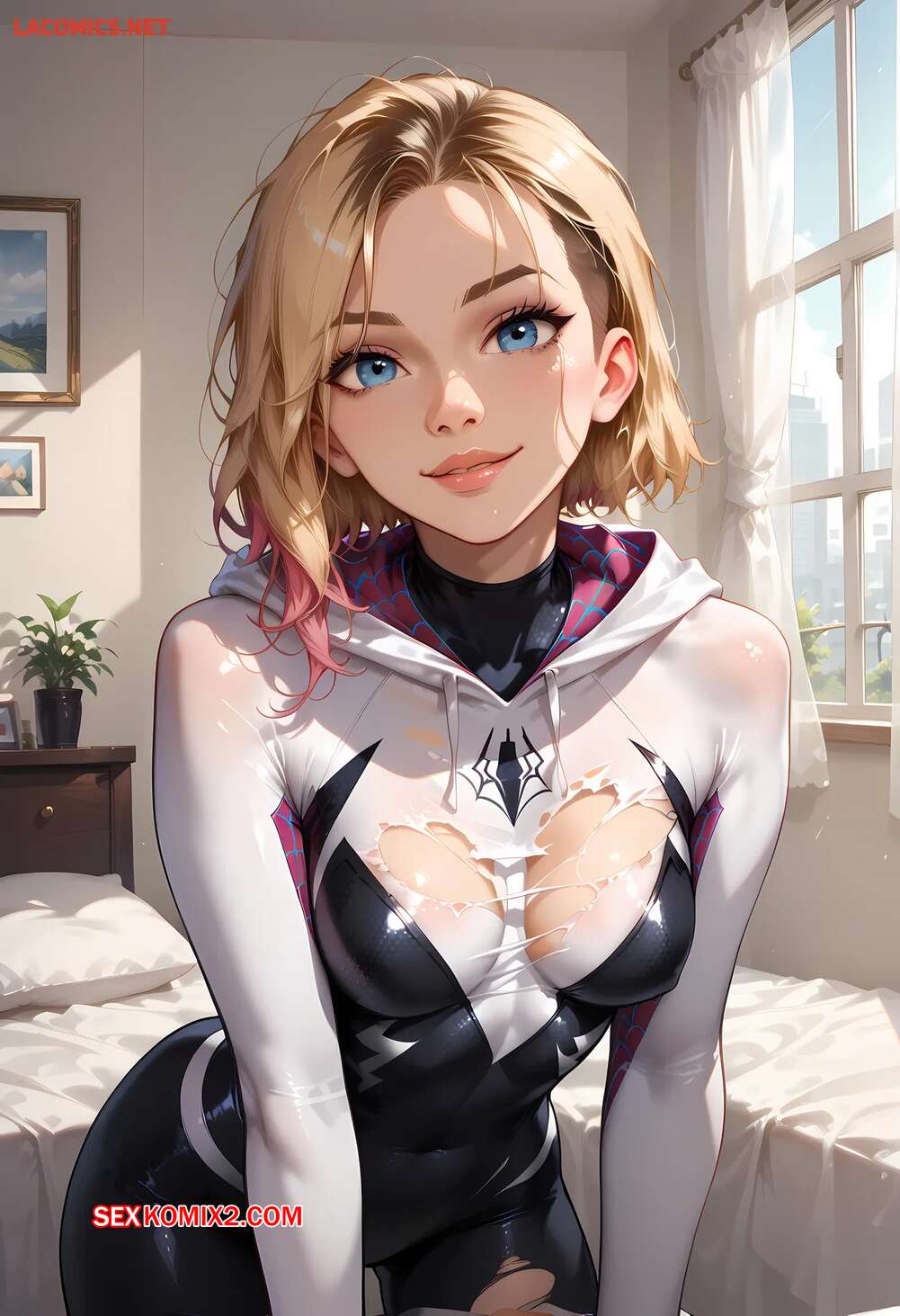 Comic porno Gwen Stacy. Spider Verse Films. Animeiris