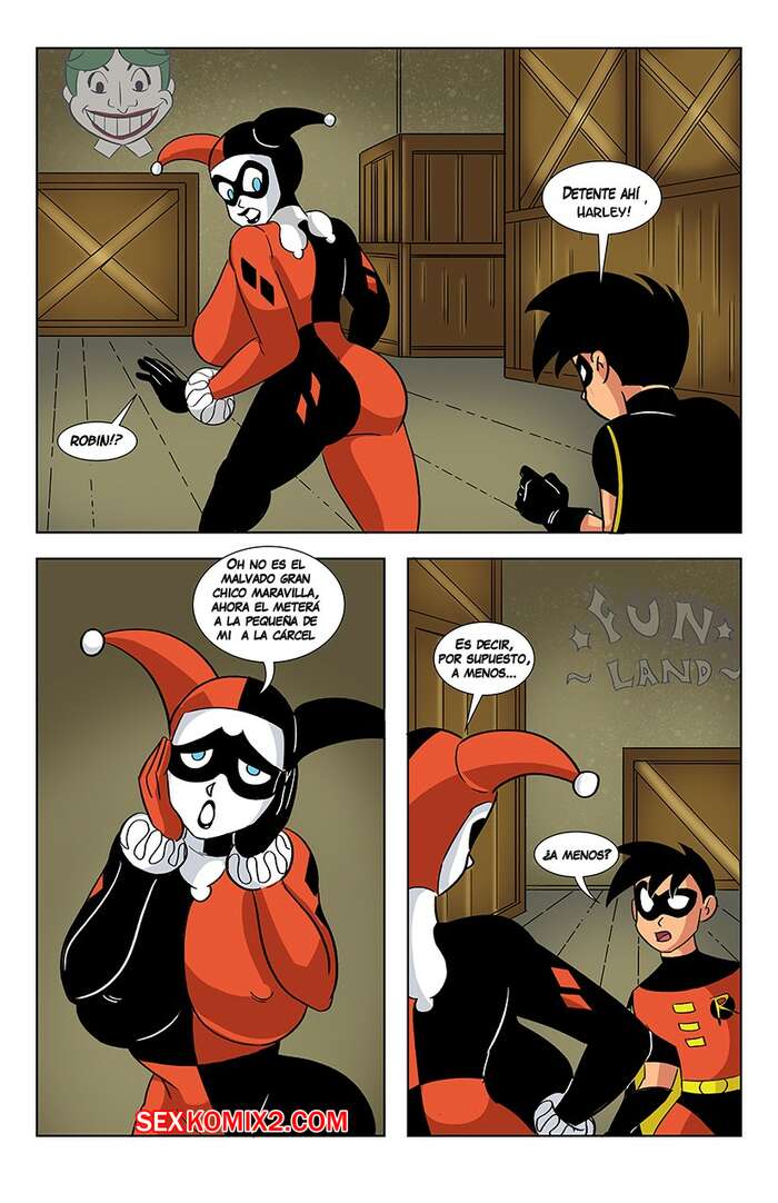 Comic porno HARLEY and ROBIN in the deal. Glassfish.