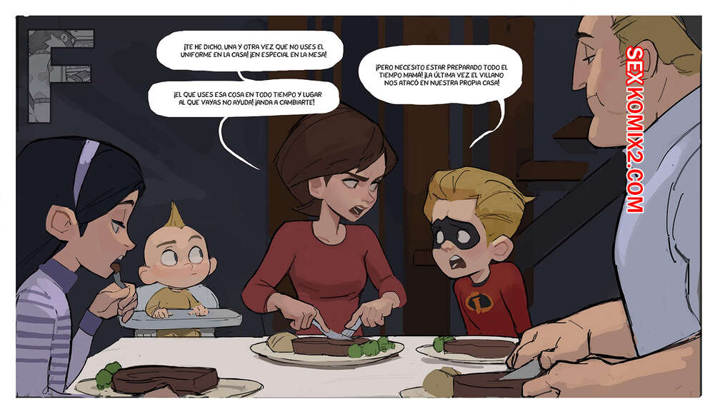 Comic porno HELEN PARR. Amugea.