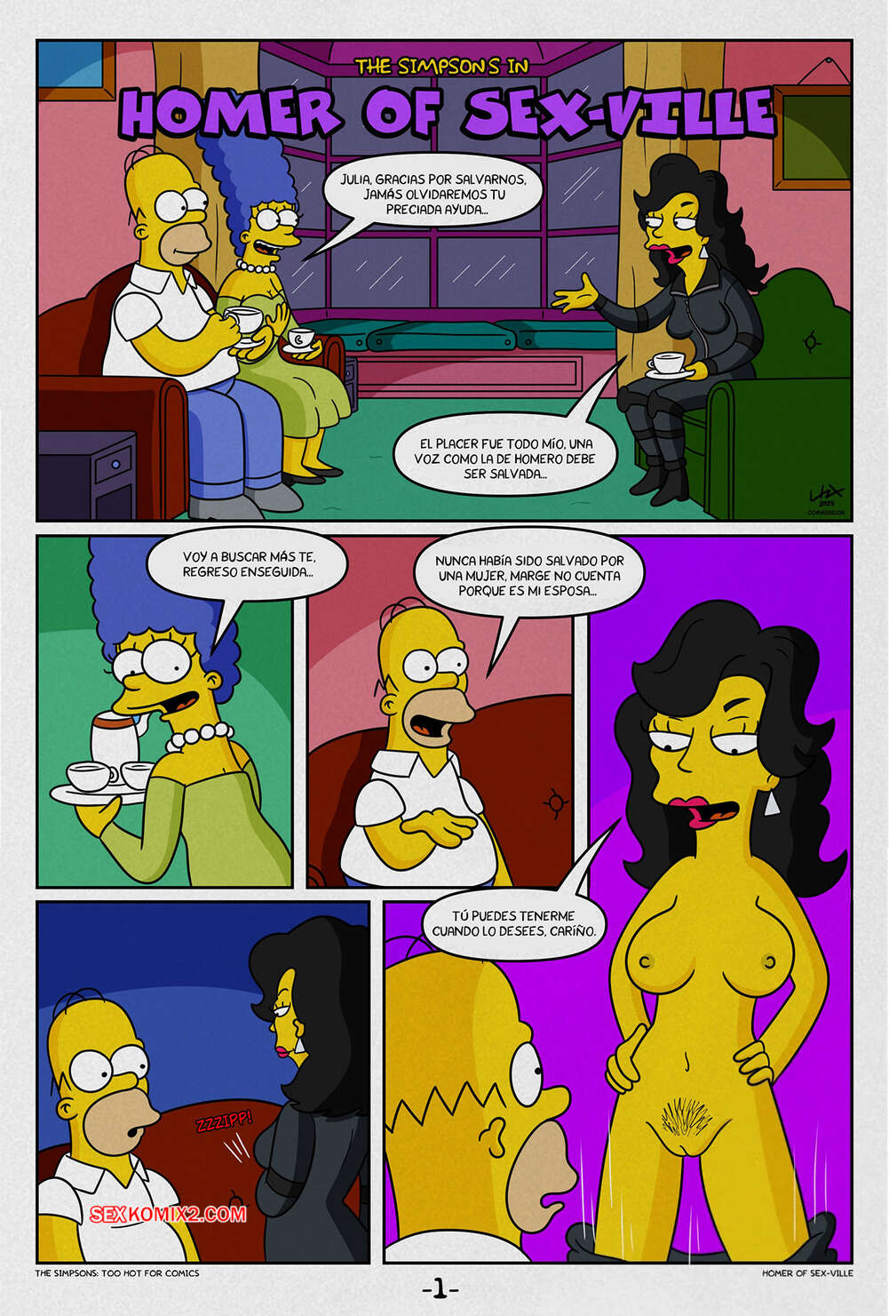 Comic porno HOMER of SEX VILLE. Lakikoopax.