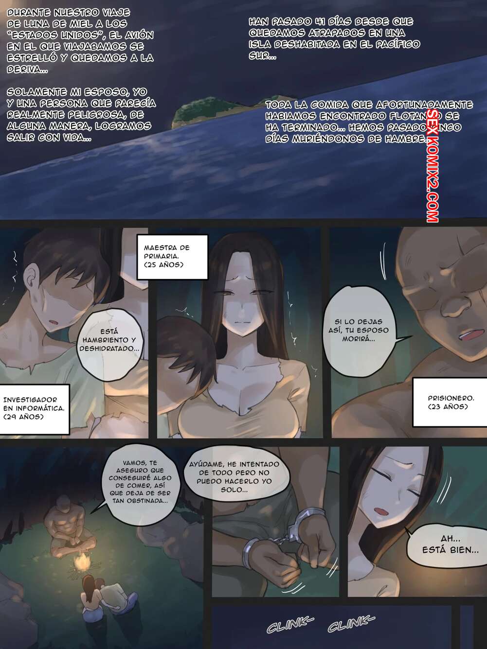 Comic porno HONEYMOON. Laliberte.