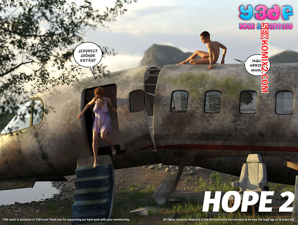 Comic porno HOPE. Parte 2. Y3DF.