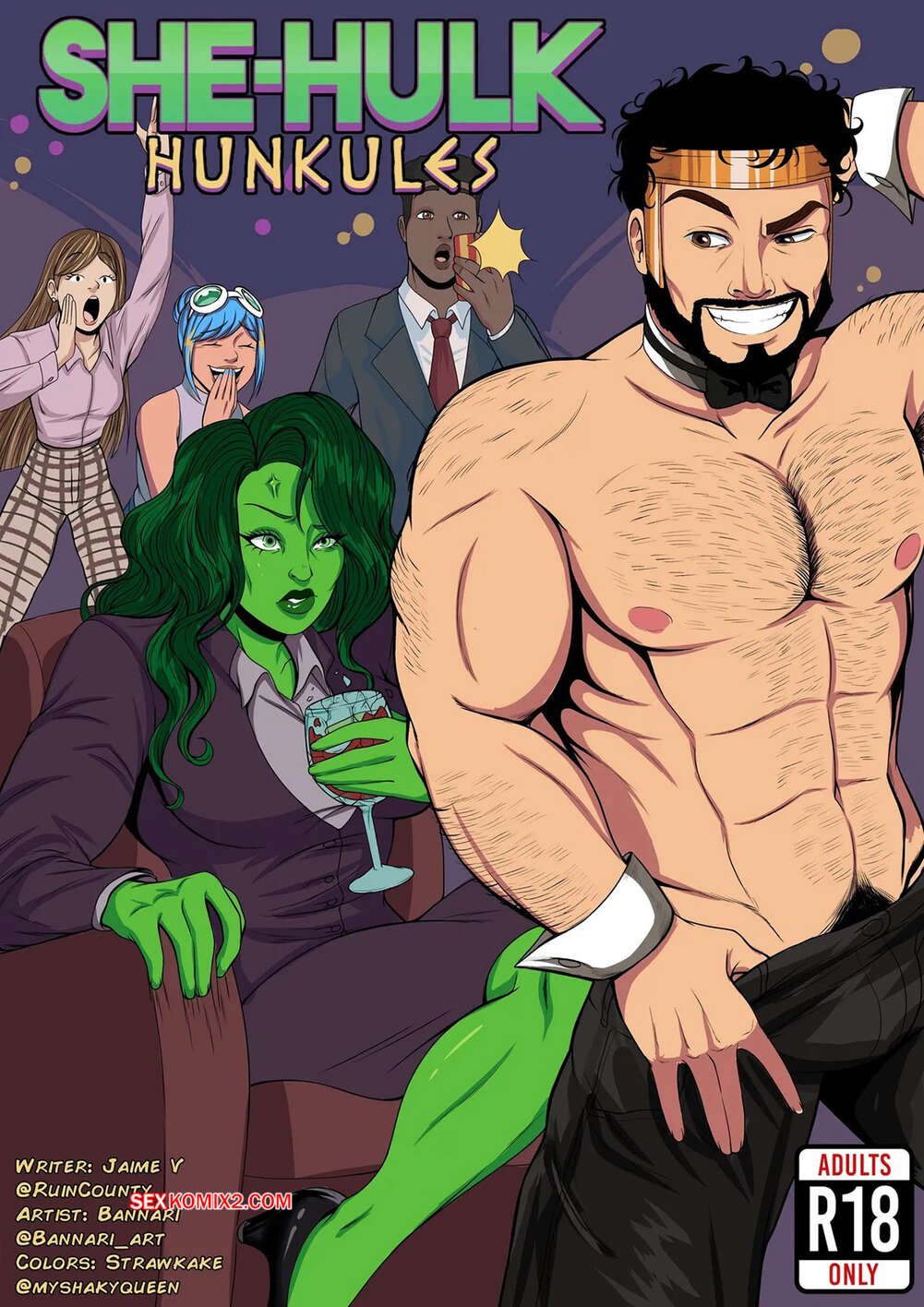 Comic porno HUNKULES. Bannari.