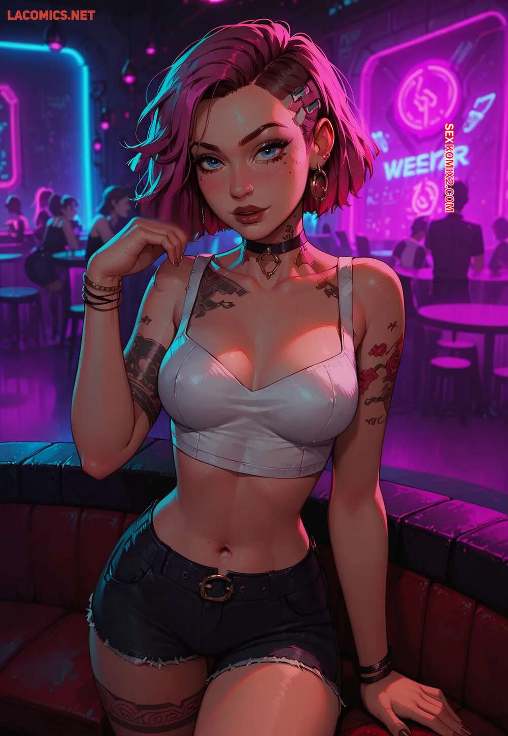 Comic porno Judy at the Club. LowFireStudios