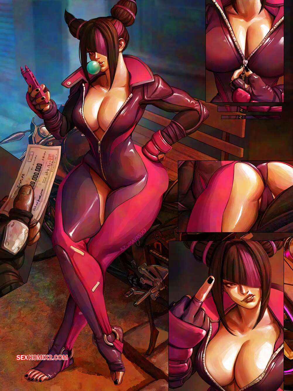 Comic porno Juri Han. Street Fighter. AzumaArts