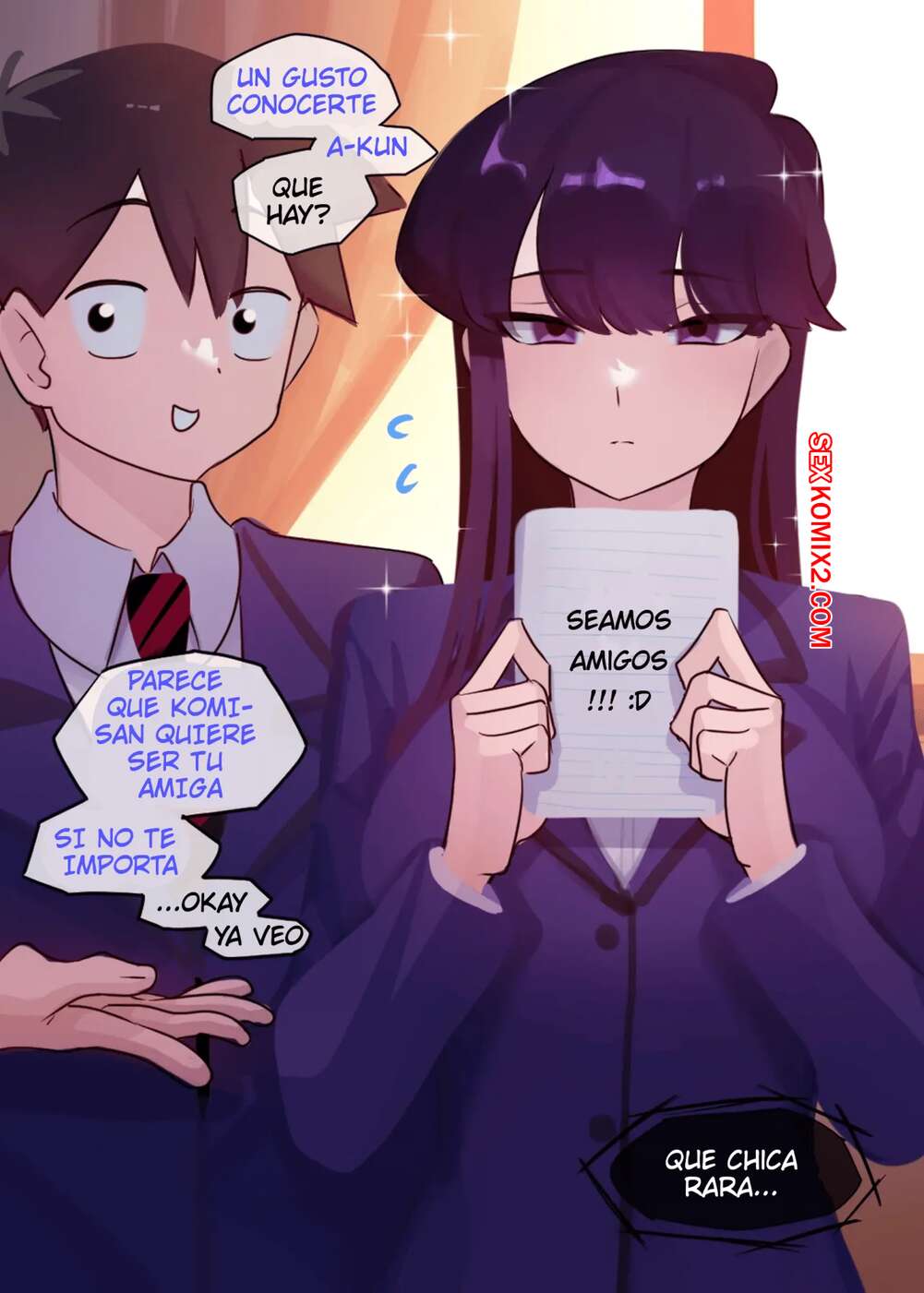 Manga komi san no puede comunicarse