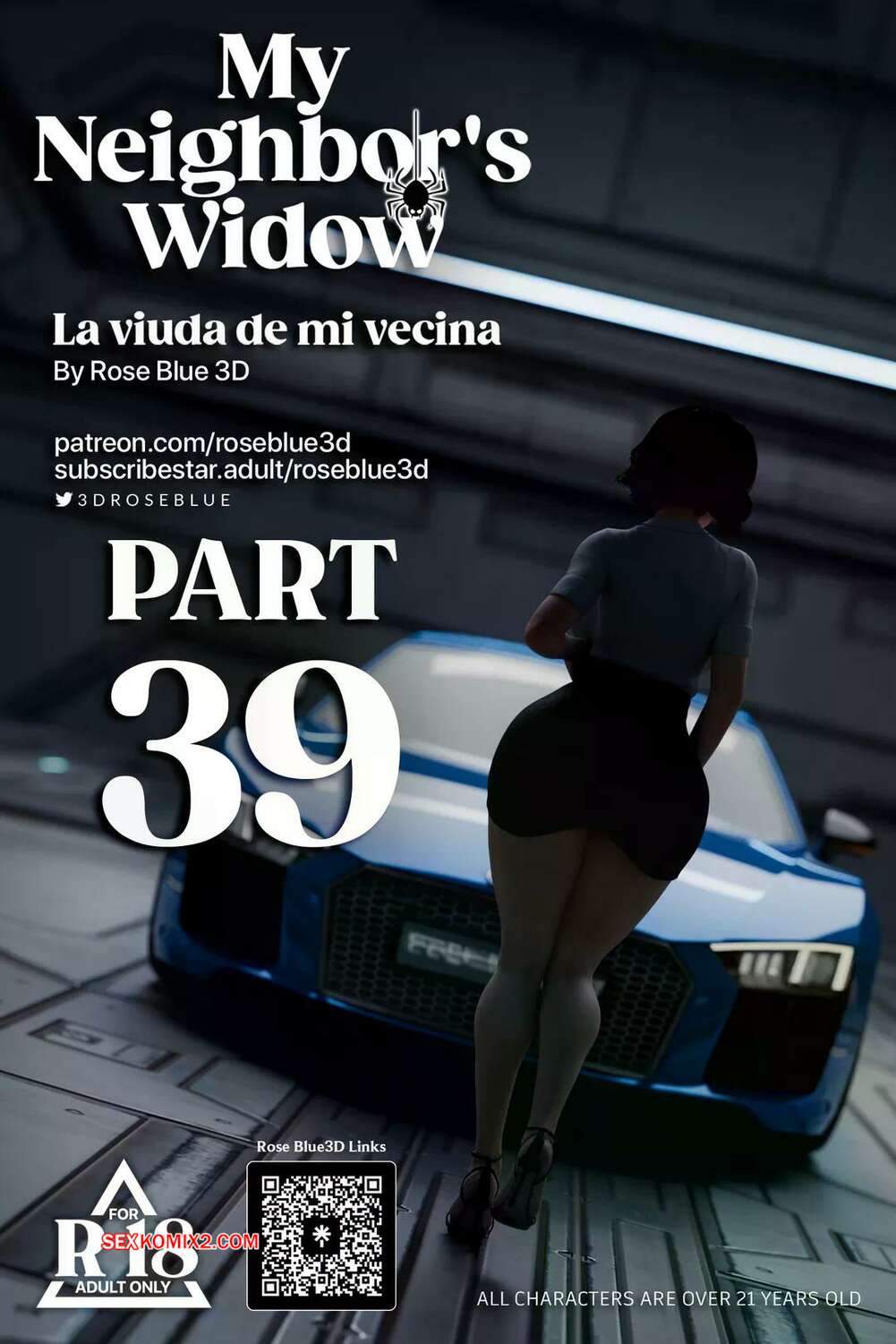 Comic porno La VIUDA de mi VECINA. Parte 39. Roseblue3D