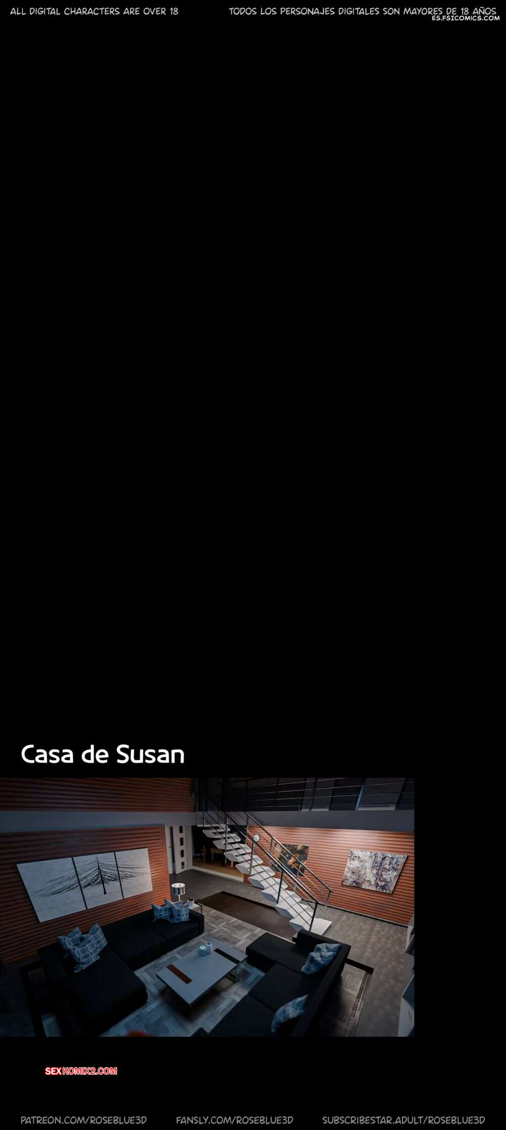 Comic porno La VIUDA de mi VECINA. Parte 49. Roseblue3D