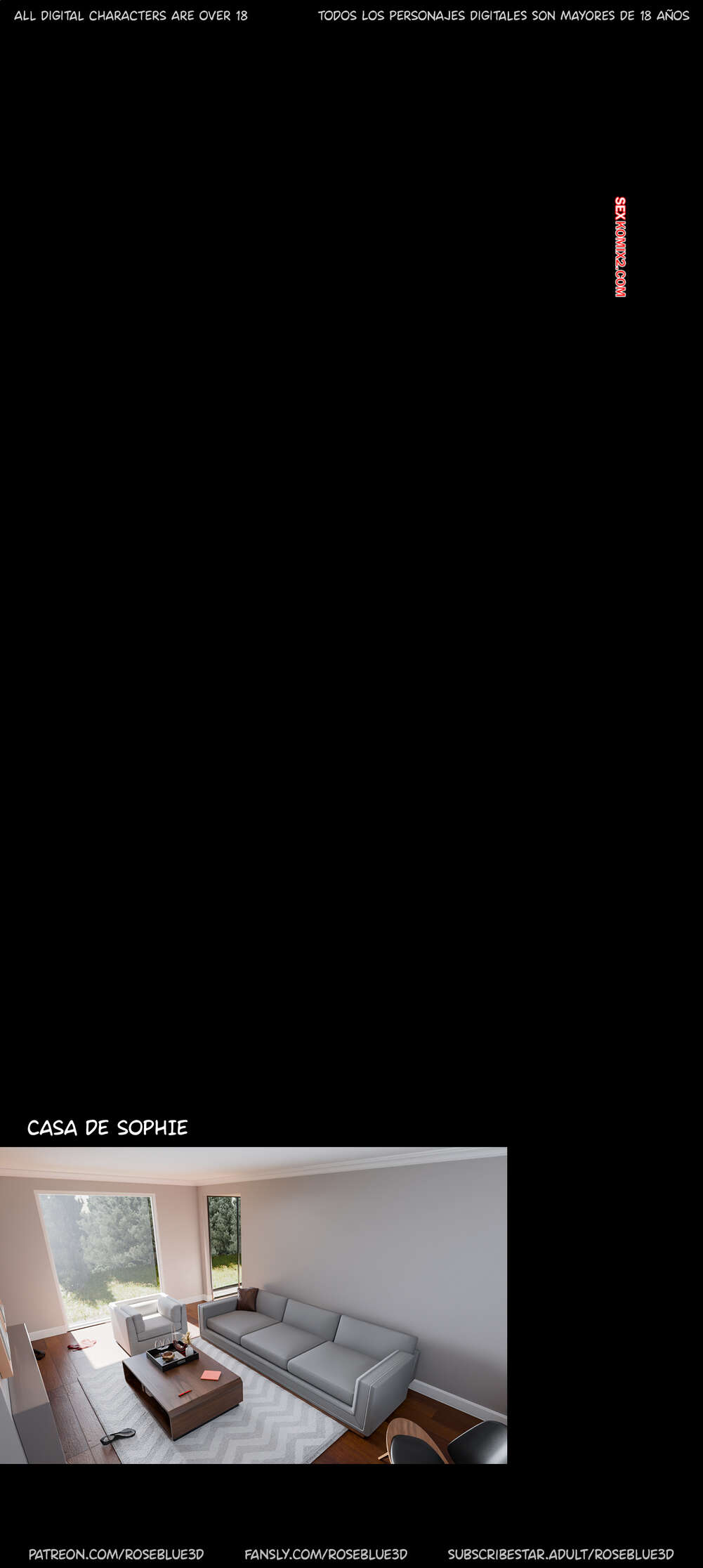 Comic porno La VIUDA de mi VECINA. Parte 53. Roseblue3D