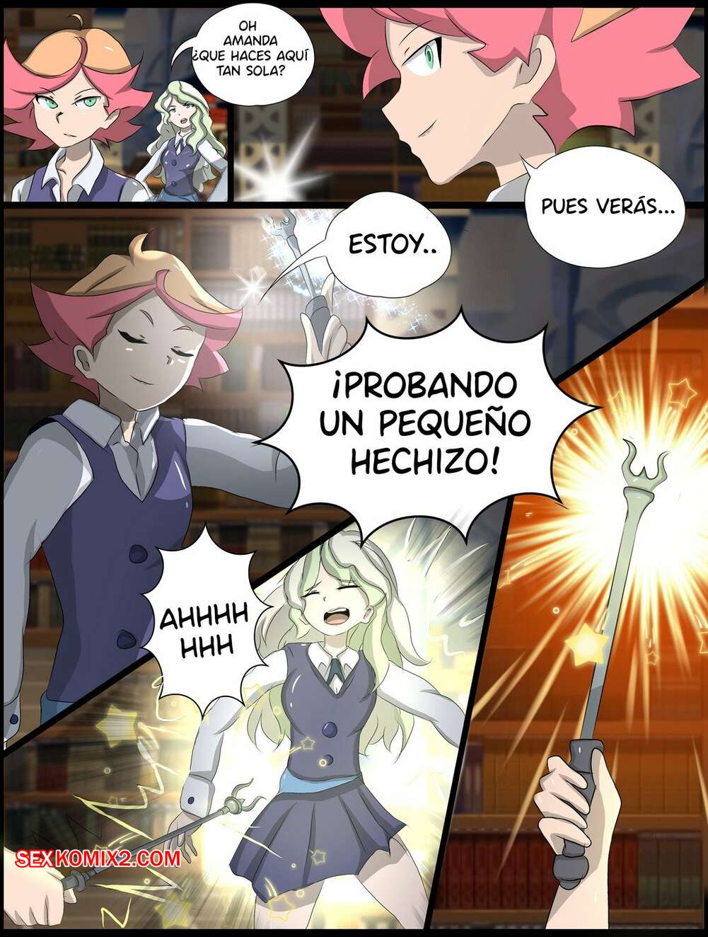 Comic porno Little Yuri Academia. Ducki