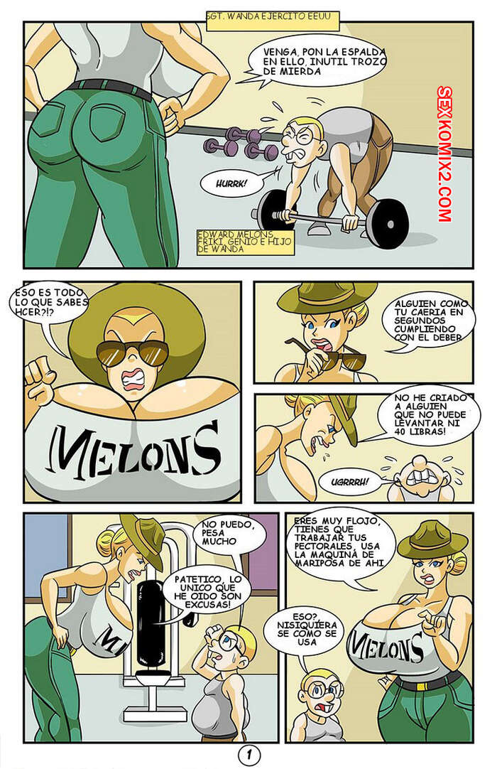 Comic porno MAJOR MELONS. Glassfish.