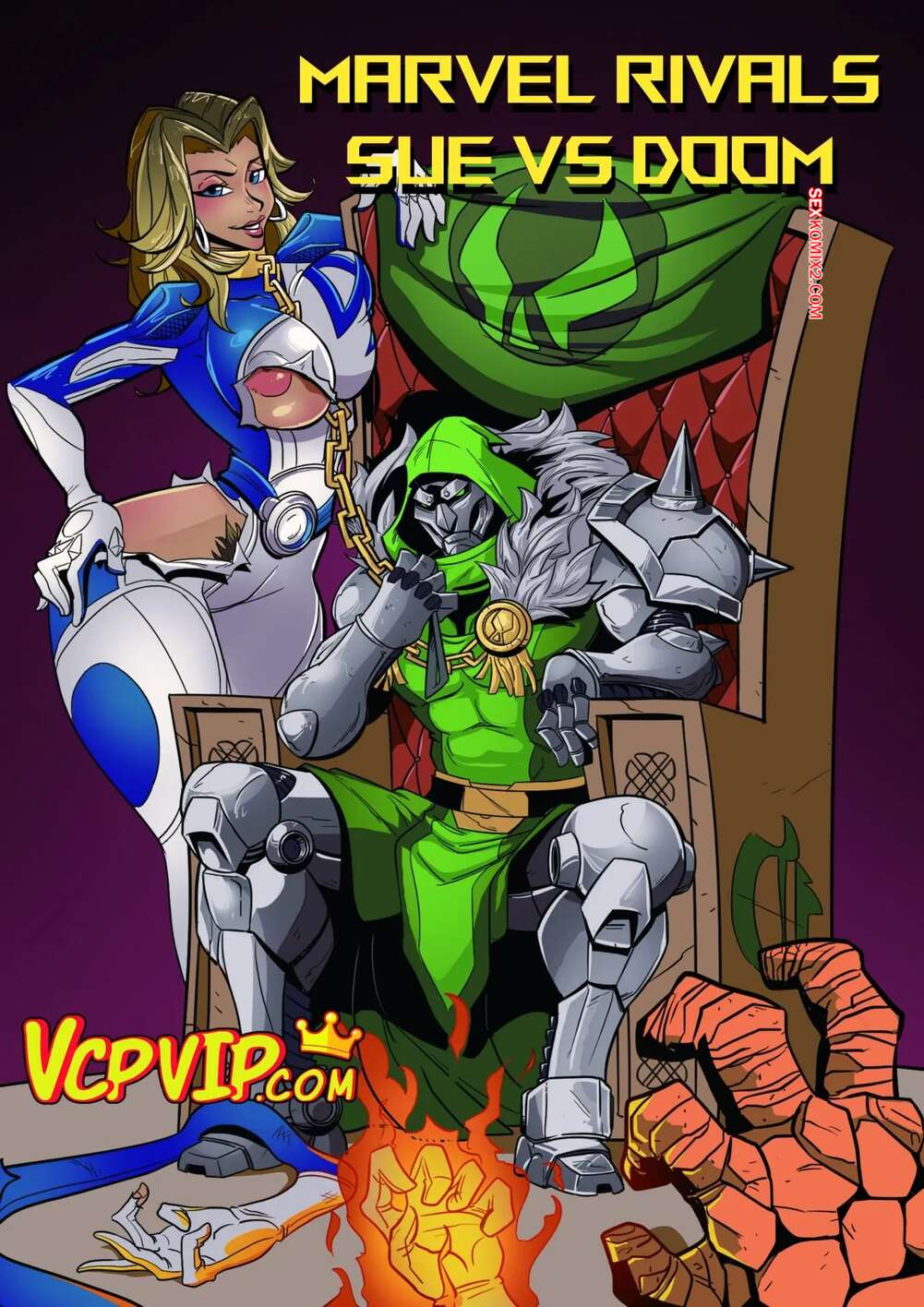 Comic porno Marvel Rivals. Sue vs Doom. VcpVip