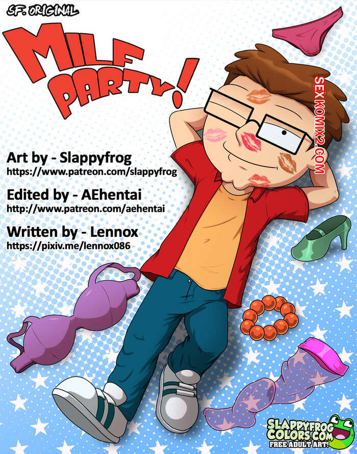 Comic porno MILF Party. Slappyfrog.