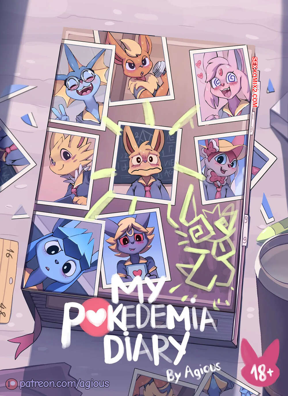 Comic porno My POKEDEMIA Diary. Agious.