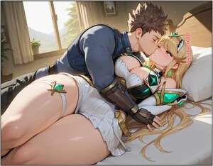 Comic porno Mythra x Rex. Loratta