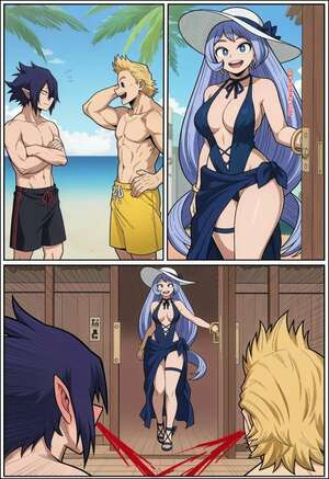 Comic porno Nejire Hado. The Big Threes holiday. PhibsAi