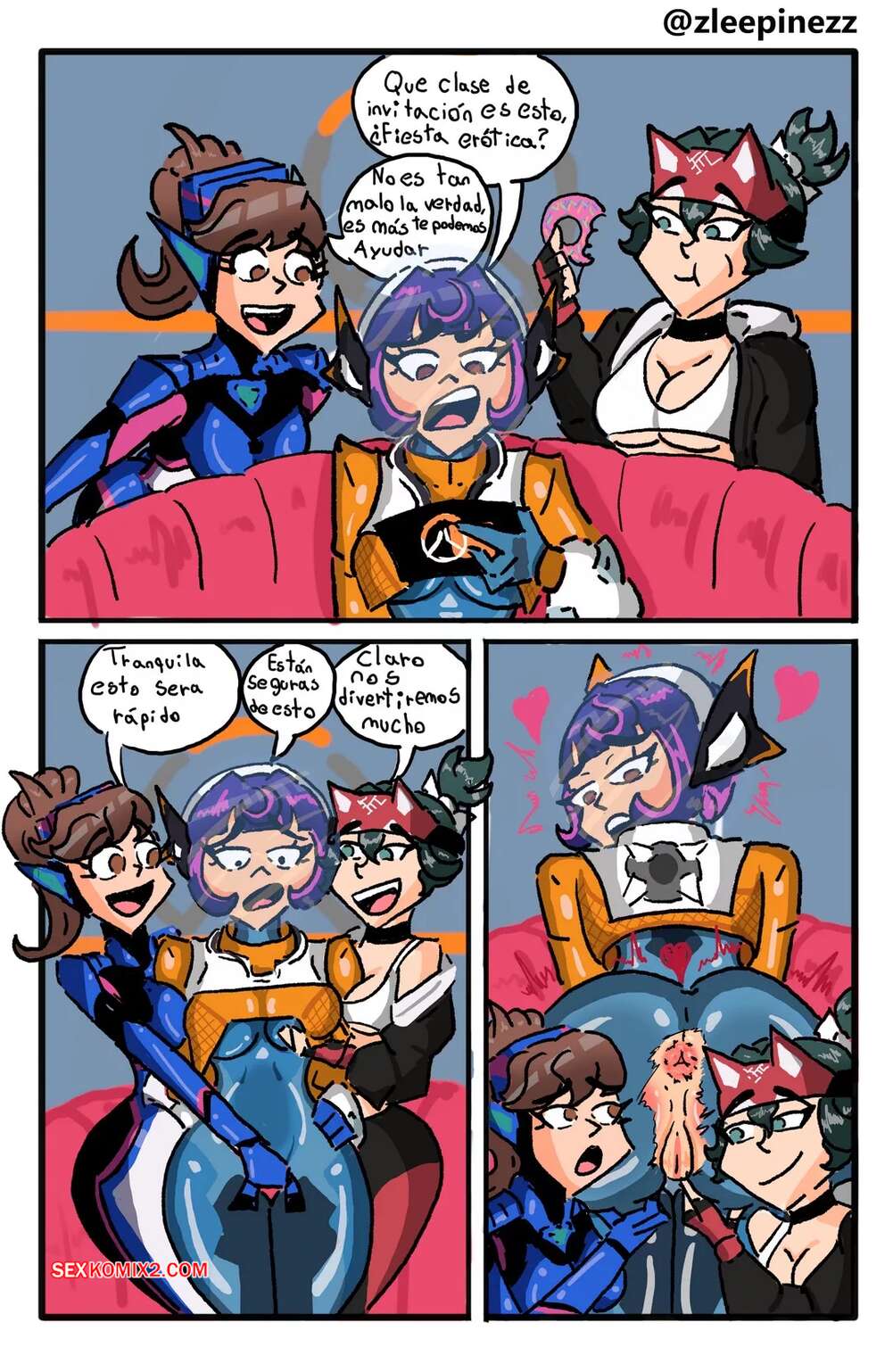Comic porno Overwach Hub. Zleepinezz