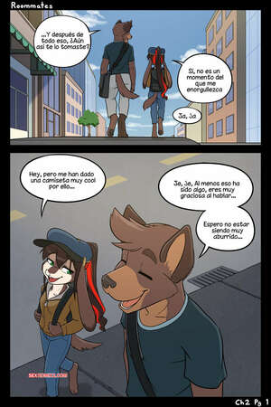 Comic porno ROOMMATES. Parte 2. Black Kitten