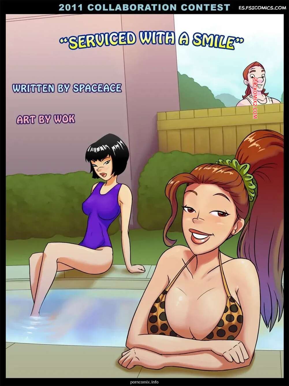 Comic porno Serviced With A Smile. Wok