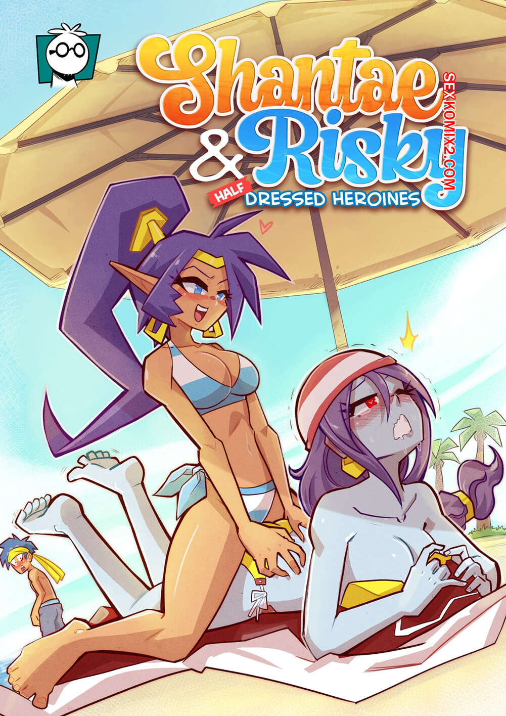 Comic porno SHANTAE and RISKY. Half Dressed Heroines. Mr.E.