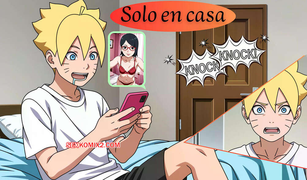 Comic porno SOLO en CASA. SaradaART.