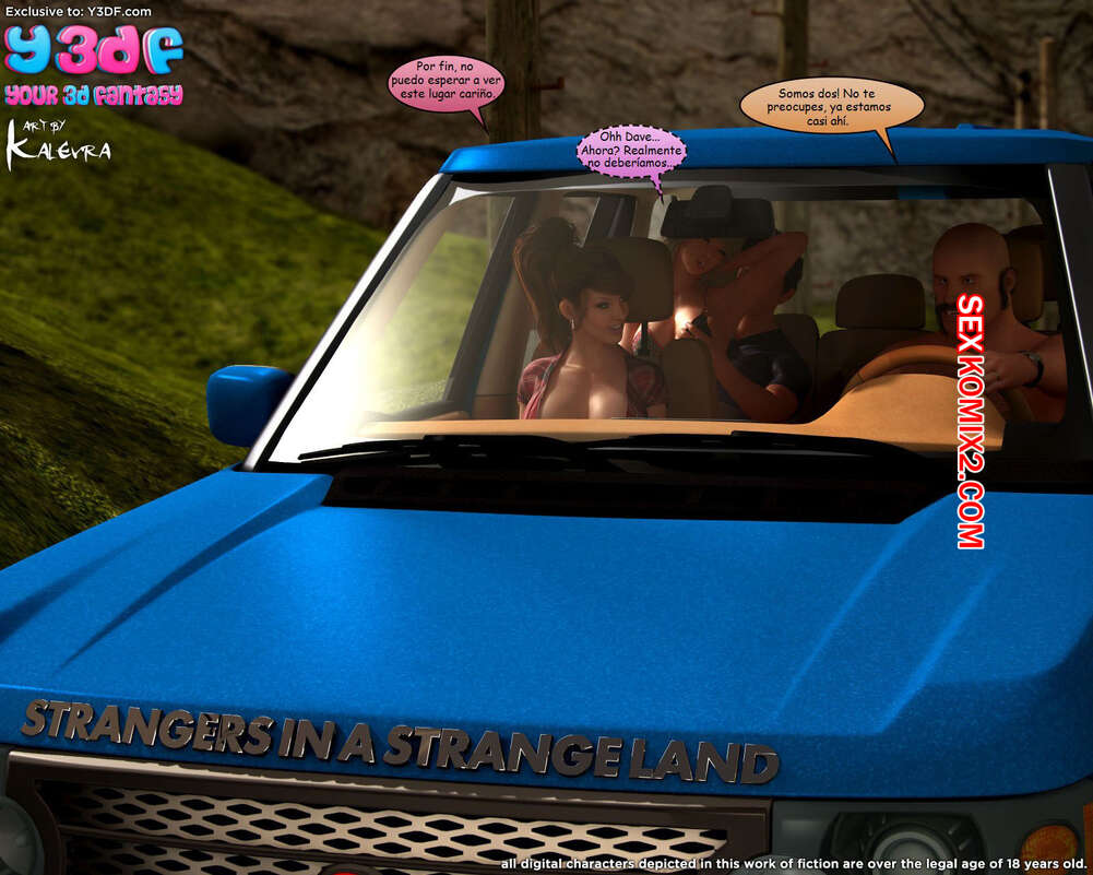 Comic porno STRANGERS in a STRANGELAND. Parte 1. Y3DF.