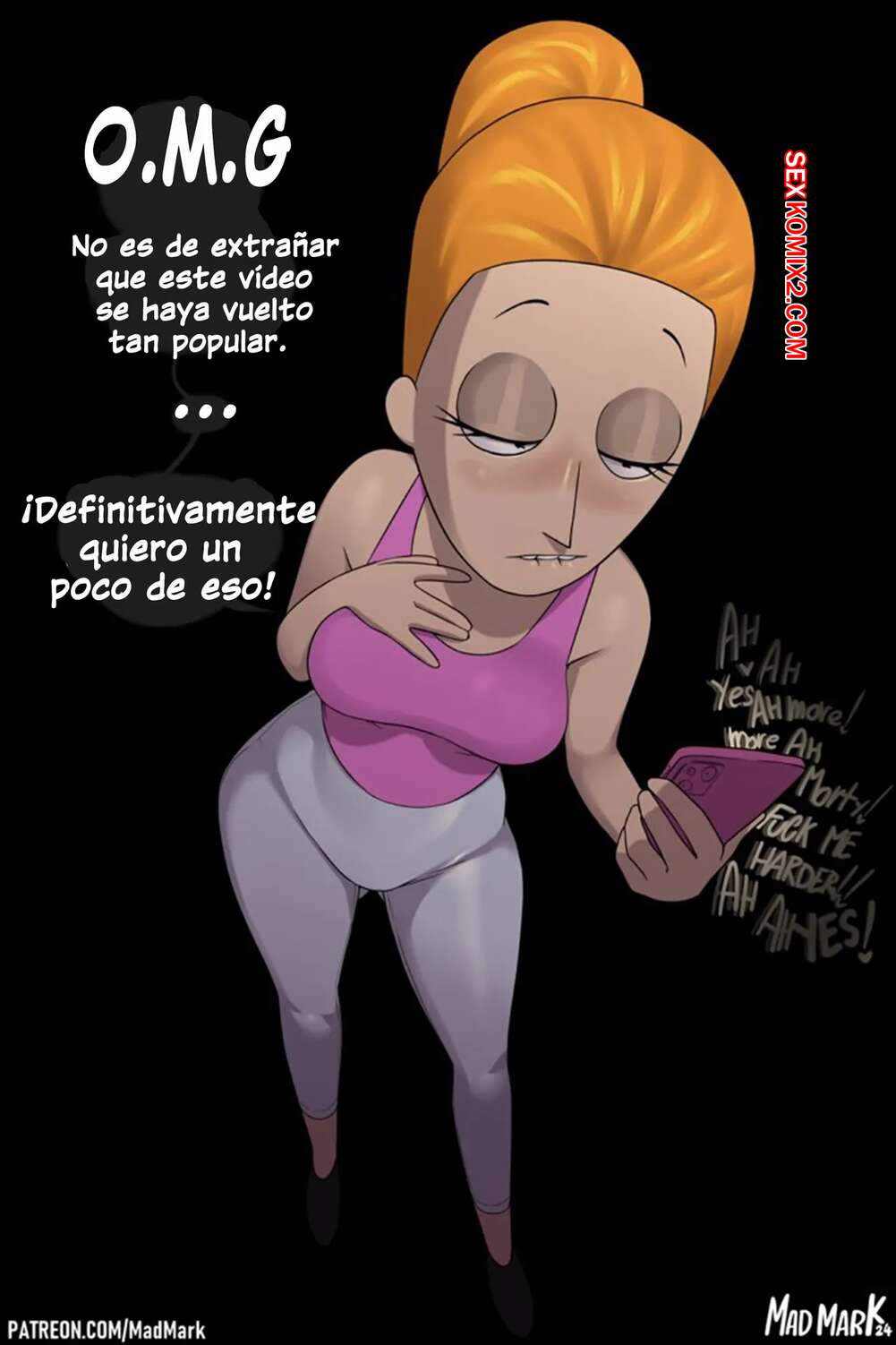 Comic porno SUMMER x MORTY. MadMark.