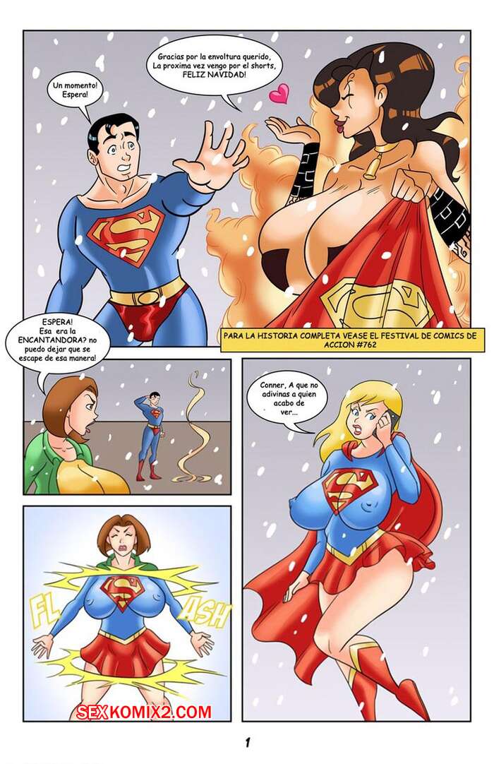 Comic porno SUPERBOY and SUPERGIRL. Glassfish.