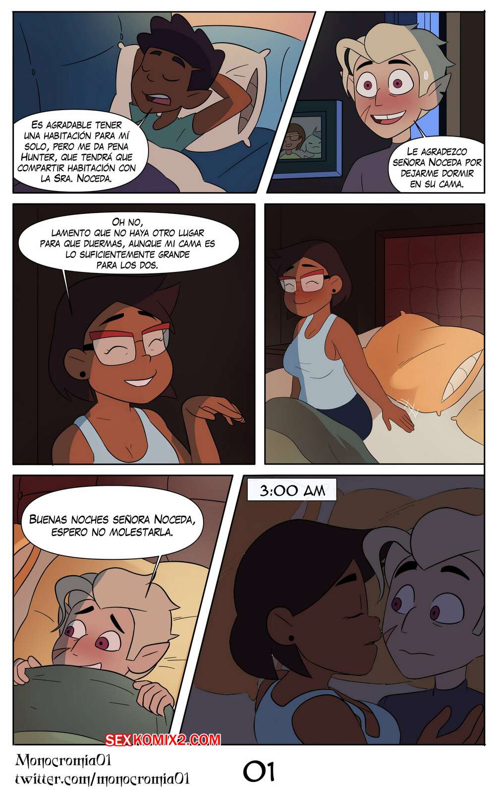 Comic porno Sweet Home. Monocromia01